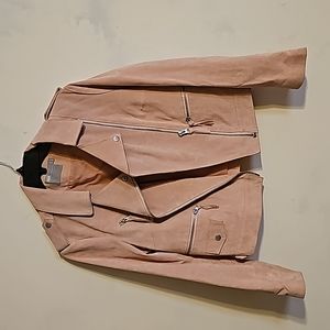 Asos Women’s Real Suede Dusty Pink Jacket